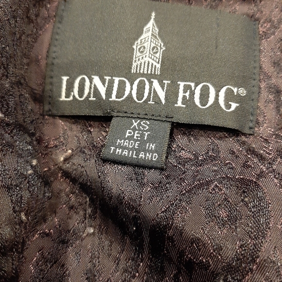 LONDON FOG Purple coat with removable hood - Picture 2 of 13